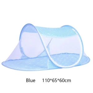moustiquaire bebe voyage bleu clair