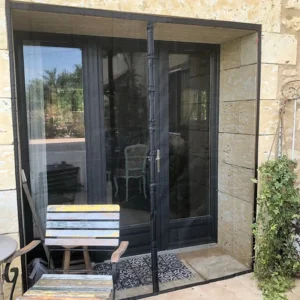 moustiquaire porte noire