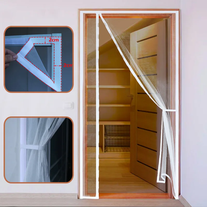 Moustiquaire porte sans perçage