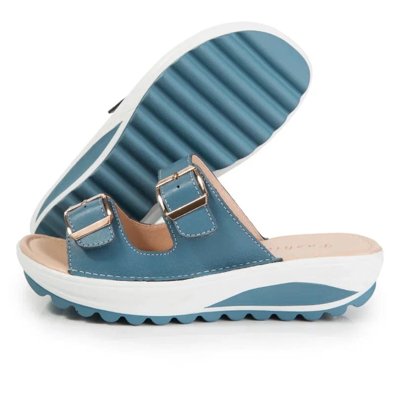 chaussure avec plateforme compensée