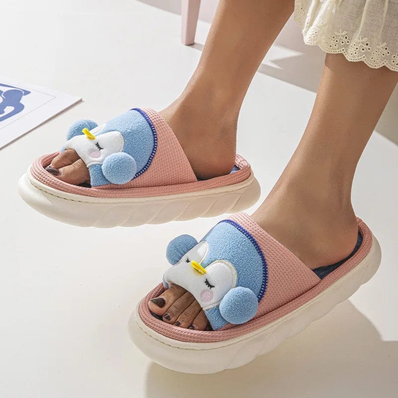 chausson de détente pingouin