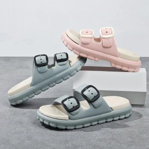 chausson ouvert femme