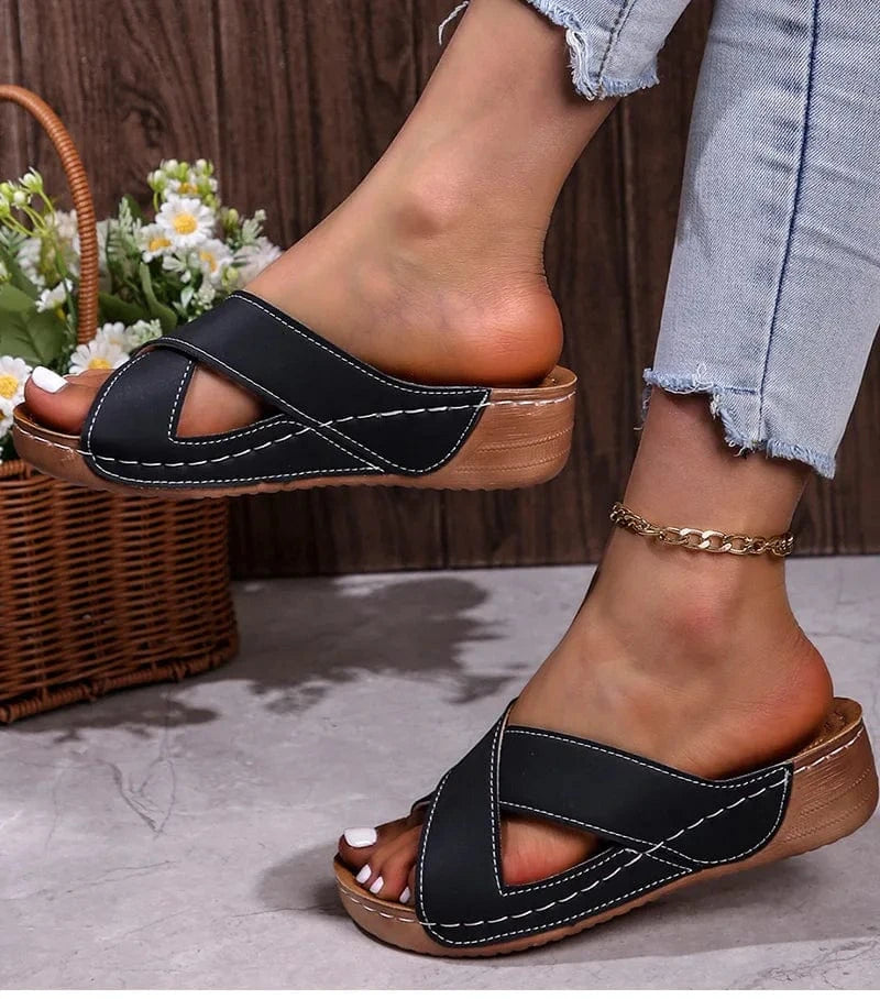 montante cuir PU pour femmes